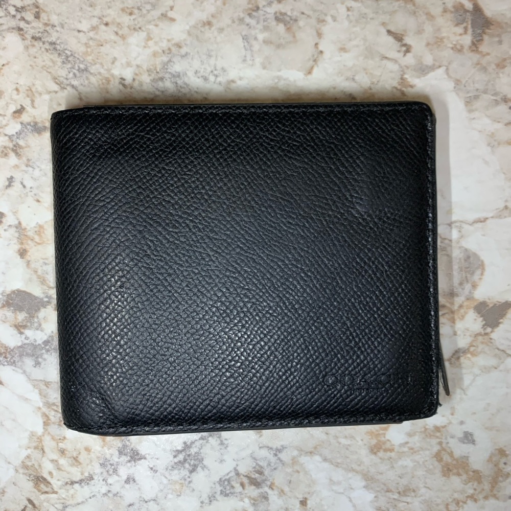 Black Leather Coach Wallet